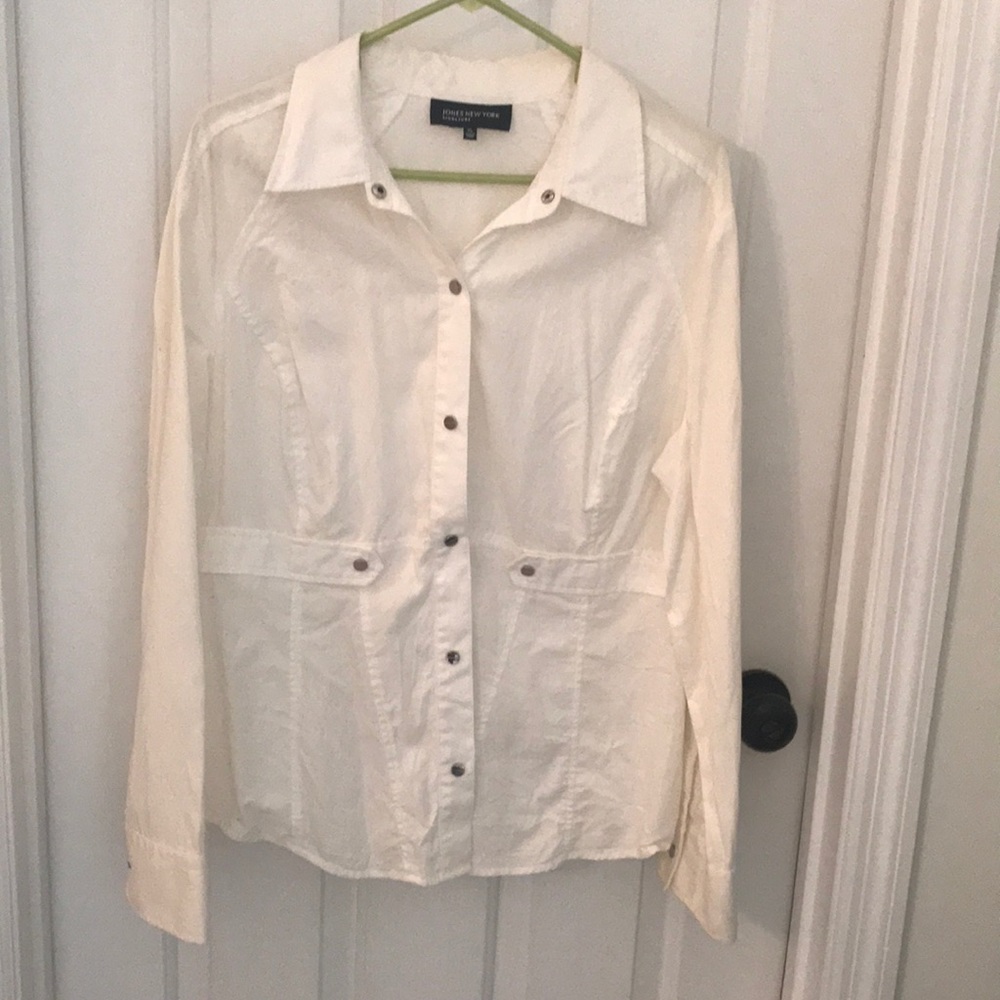 Jones New York white jacket